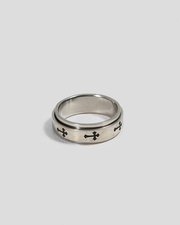 REPUBLIK Cross Spinner Ring for Mens