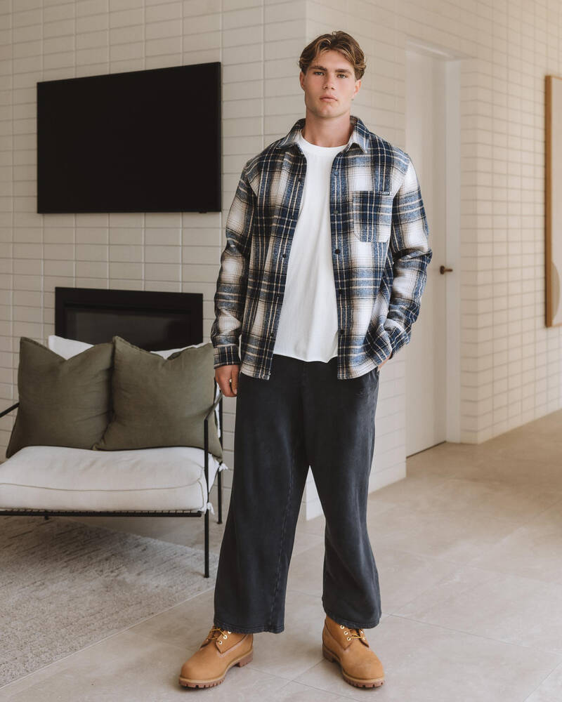 Jacks Ground Long Sleeve Flannel Shirt for Mens