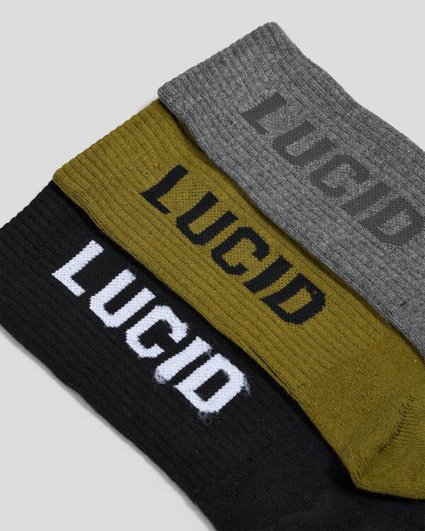 Lucid Signature Socks 3 Pack for Unisex