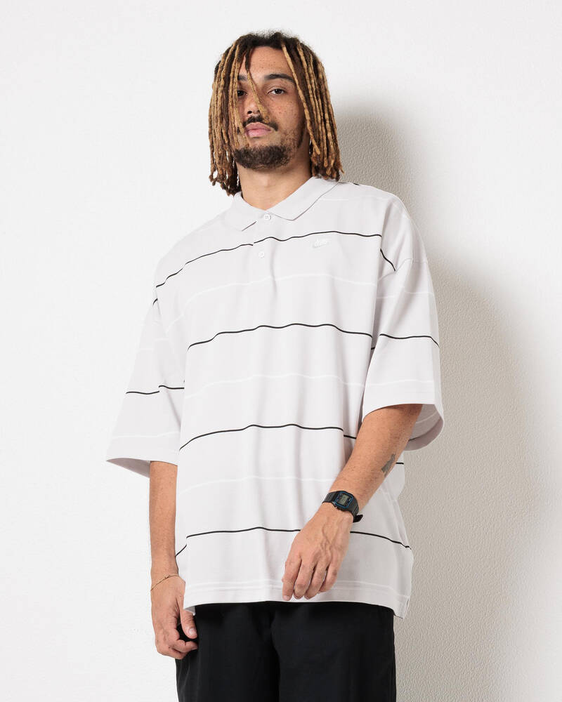 Nike Club Stripe Oversized Polo Shirt for Mens