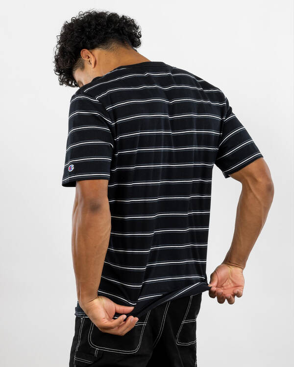 Champion Logo Stripe T-Shirt for Mens