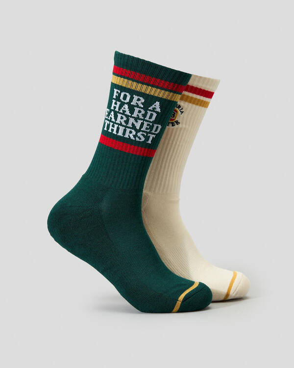 FOOT-IES VB Hard Earned Thirst Sneaker Socks 2 Pack for Mens