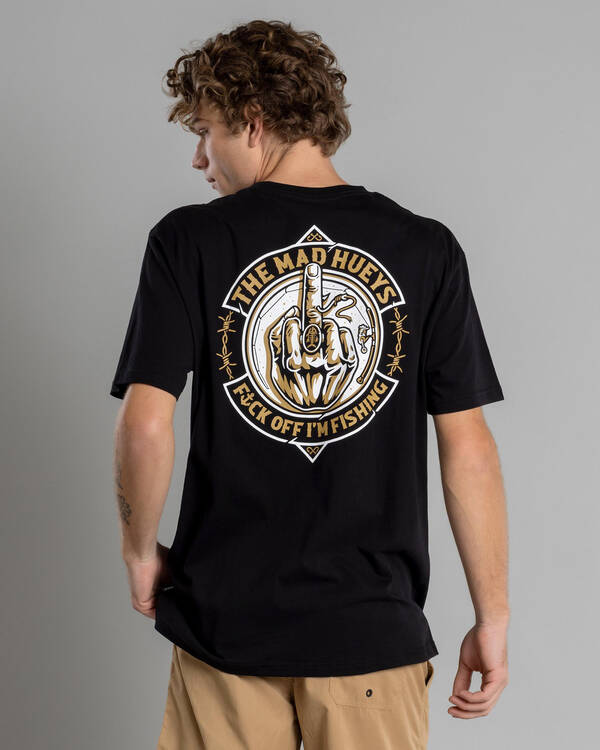 The Mad Hueys FK Off Fish On T-Shirt for Mens