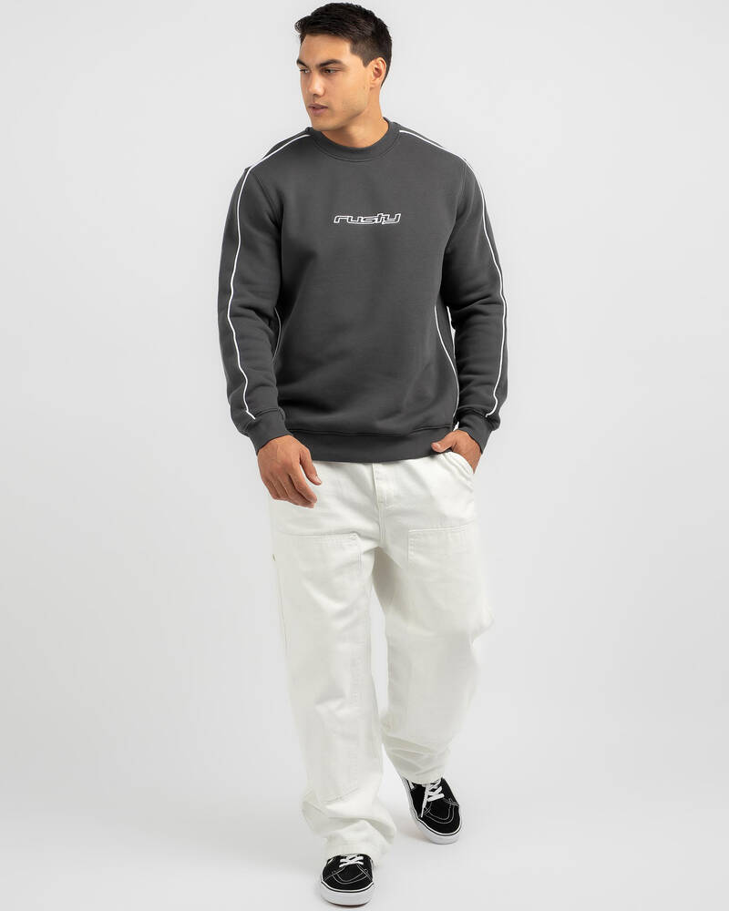 Rusty Fence Hopper Crewneck Sweat for Mens