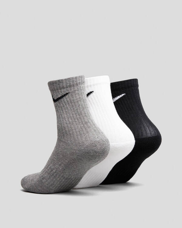 Nike Boys' Perfect Cushion Crew Trail Socks 3 Pack for Mens