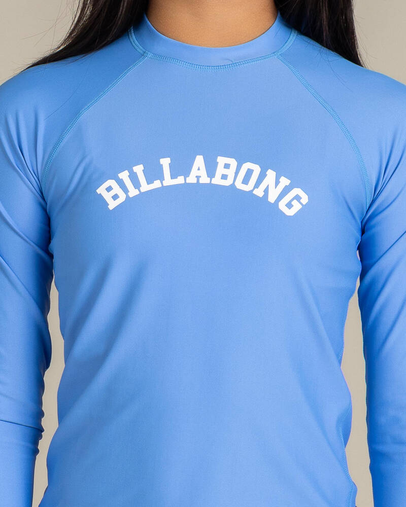 Billabong Girls' Society Long Sleeve Rash Vest for Womens