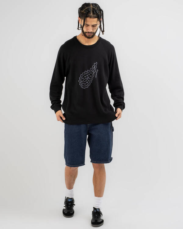 Afends Recycled Raglan Knit Jumper for Mens