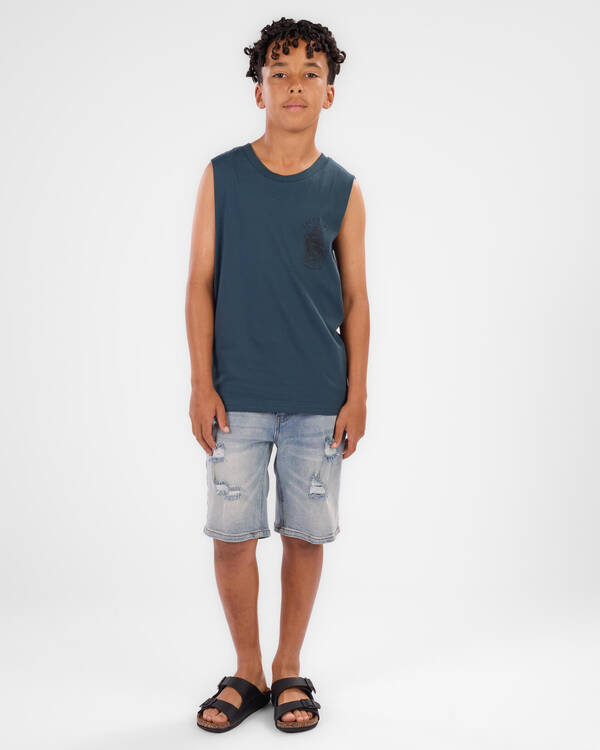 Salty Life Boys' Kraken's Hold Muscle Tank for Mens