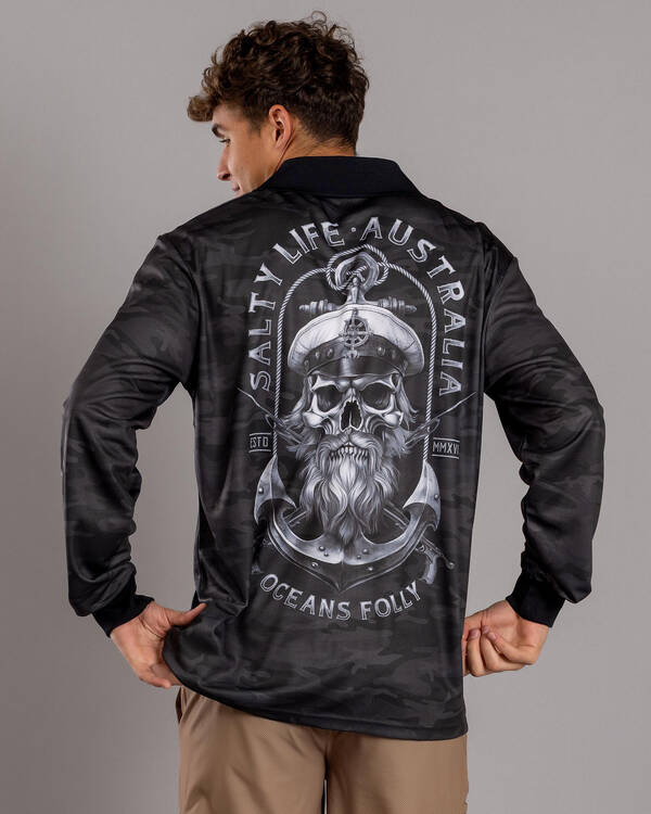 Salty Life Blackbeard Fishing Shirt for Mens