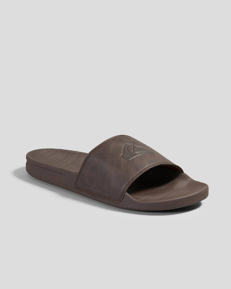 Quiksilver Rivi Nubuck Slides for Mens