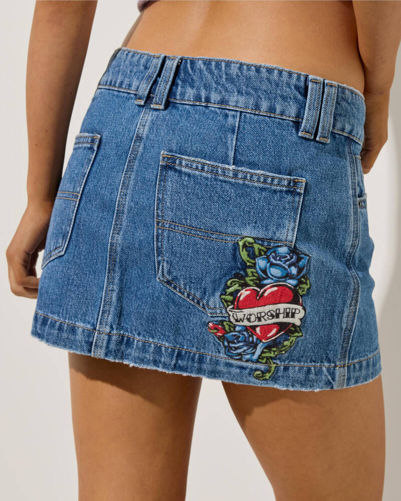 Worship Supplies No Ragrets Micro Skirt for Womens