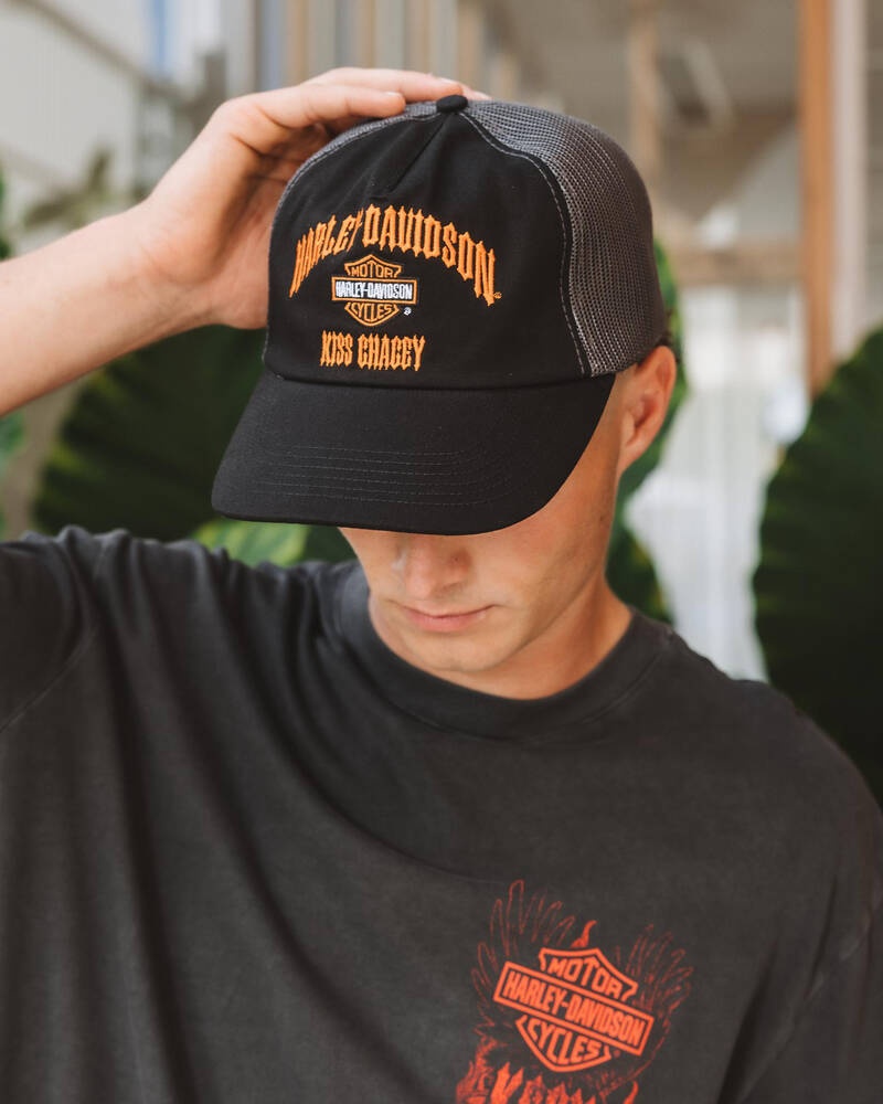 Kiss Chacey Harley-Davidson Pursuit Trucker Cap for Mens