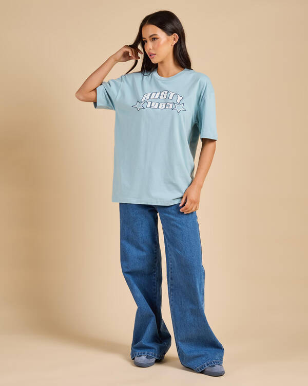 Rusty Star Shine Oversized T-Shirt for Womens