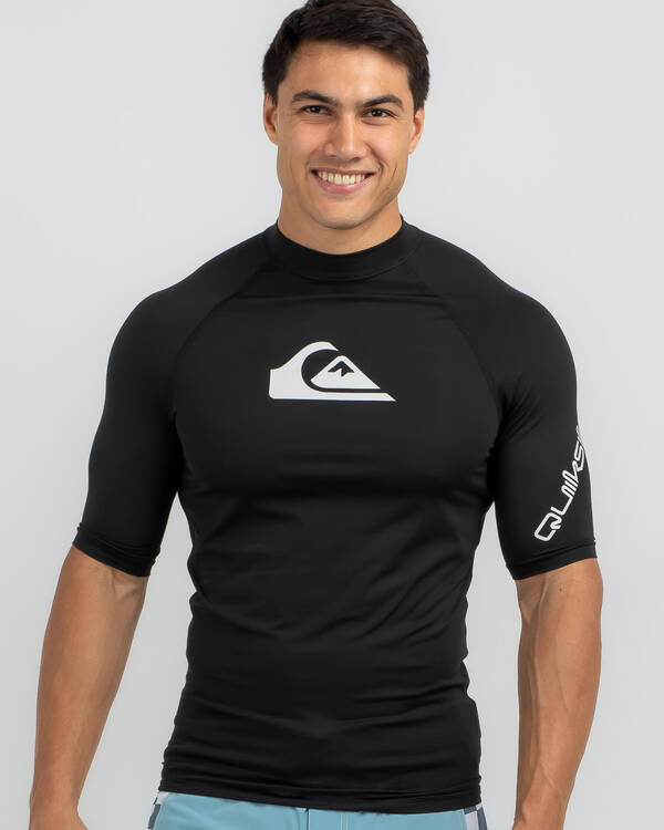 Quiksilver All Time Short Sleeve Rash Vest for Mens