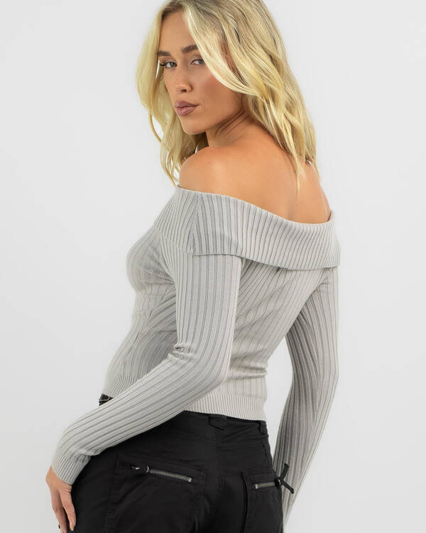 Ava And Ever Ari Off Shoulder Knit Top for Womens