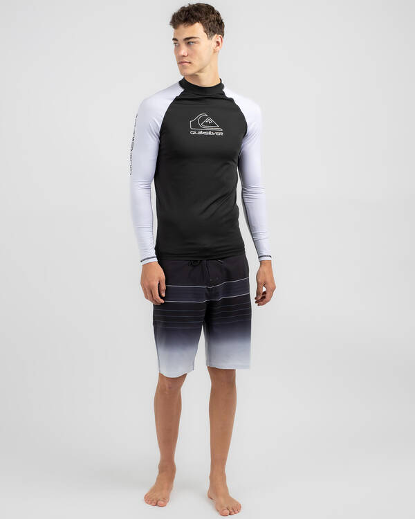 Quiksilver On Tour Long Sleeve Rash Vest for Mens