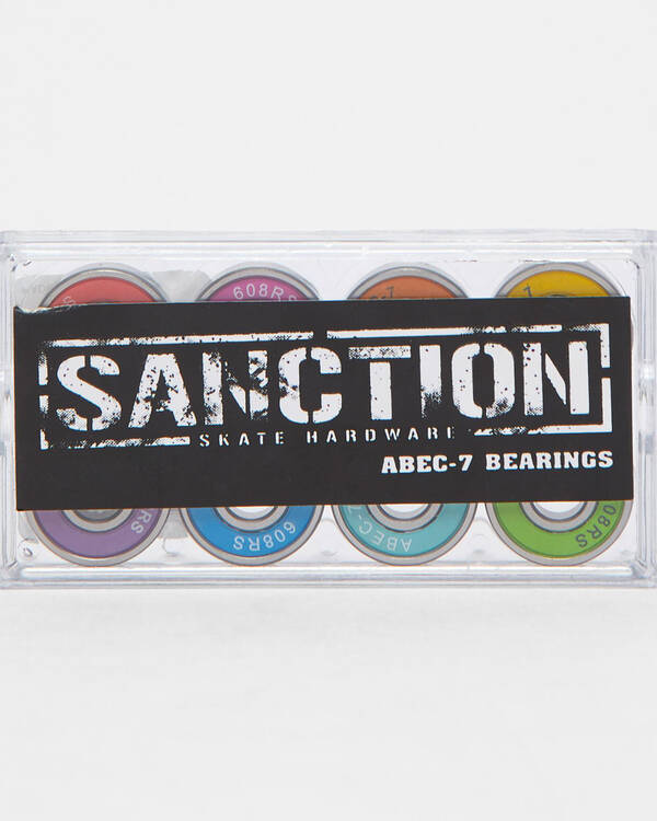Sanction Rainbow ABEC 7 Skateboard Bearings for Unisex
