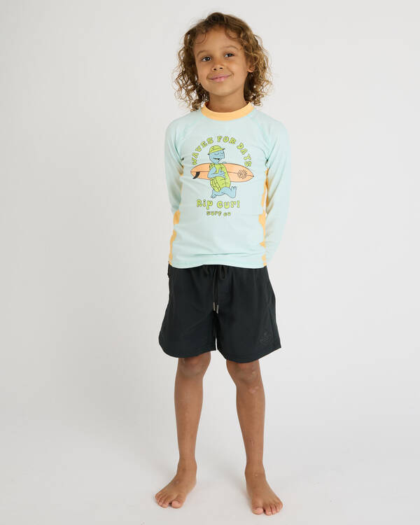 Rip Curl Toddlers' Tube Turtle Long Sleeve Rash Vest for Mens