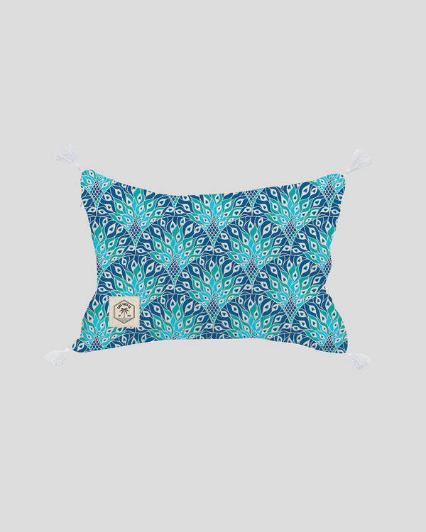 Mooloola Peacock Inflatable Beach Pillow for Womens