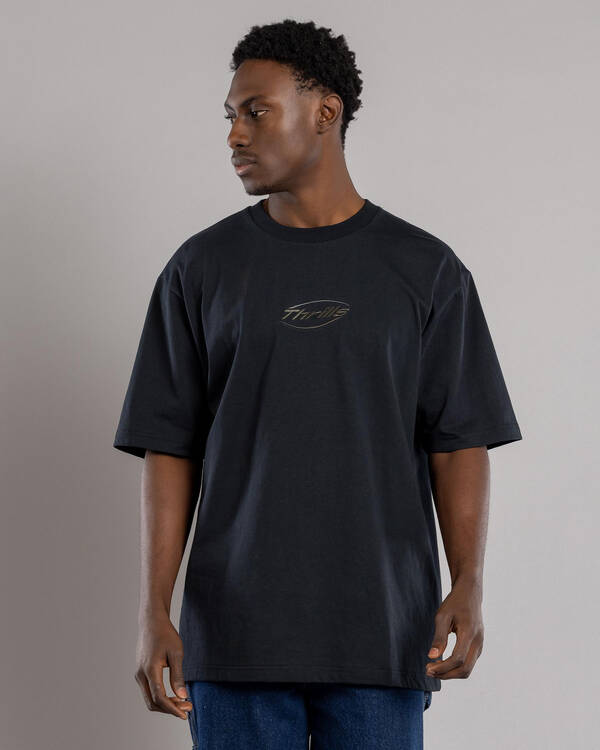 Thrills Fortune Favors Embro Oversize Fit T-Shirt for Mens