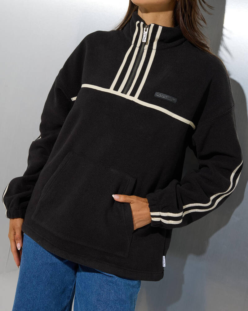 Rusty Bind Me Up Contrast Polar Fleece Sweatshirt for Womens