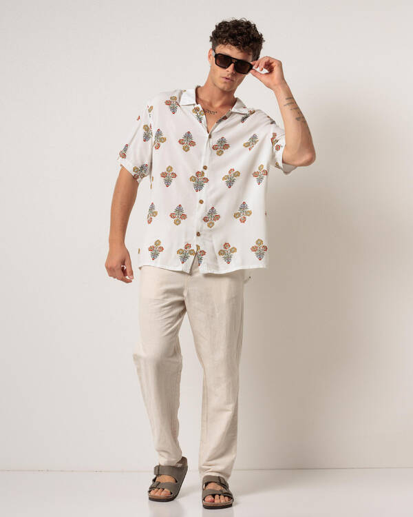 Rhythm Bouquet Short Sleeve Shirt for Mens