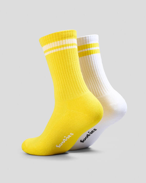 FOOT-IES Vodka Cruiser Pure Embroidery Sneaker Socks 2 Pack for Mens