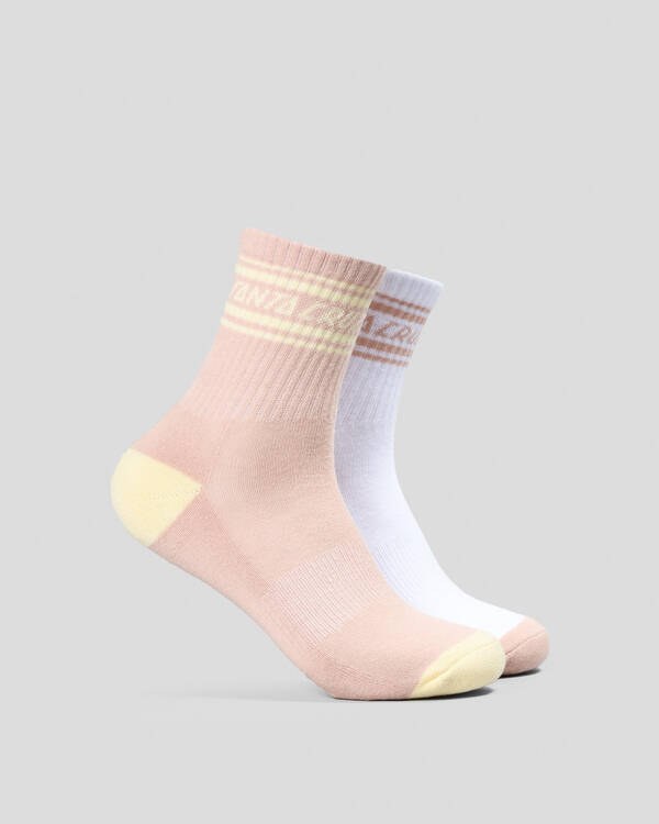 Santa Cruz Women's Club Strip Mid Sock Pack for Womens
