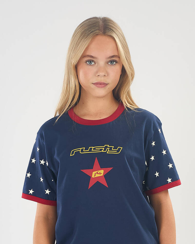 Rusty Girls' Star Boom Bang T-Shirt for Womens