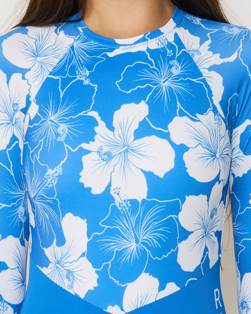 Roxy Girls' Happy Hibiscus Long Sleeve Surfsuit for Womens