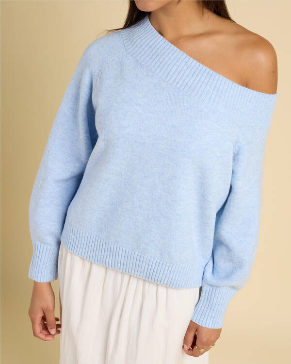 Paper Heart Magnolia Off Shoulder Knit for Womens