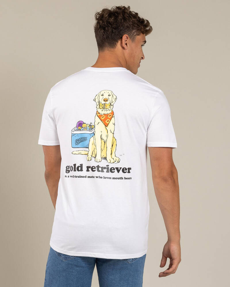 Frothies Gold Retriever T-Shirt for Mens