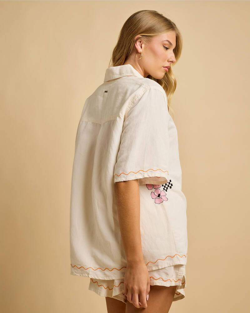 Rip Curl Sunset Luau Embroidered Shirt for Womens