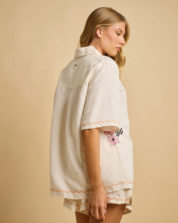 Rip Curl Sunset Luau Embroidered Shirt for Womens