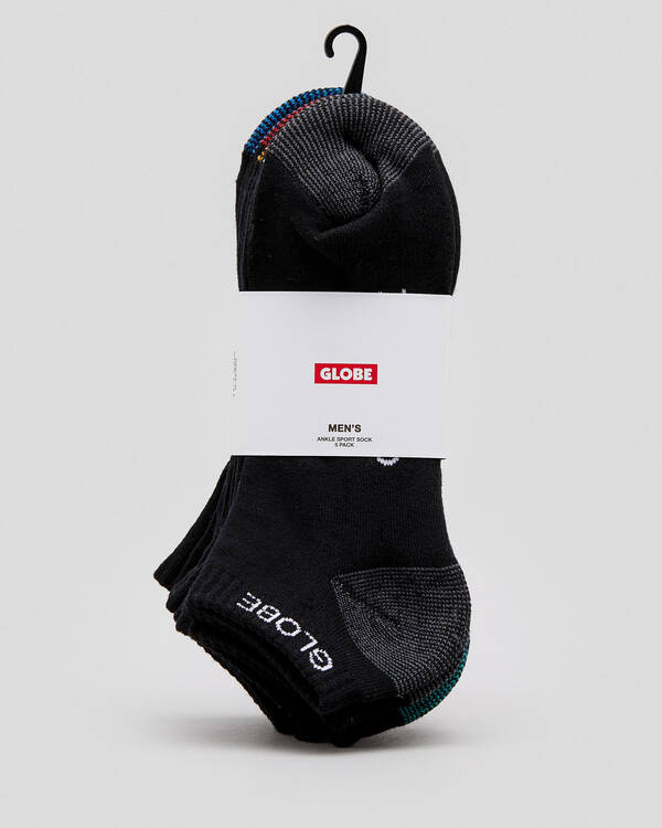 Globe Ingles Ankle Socks 5 Pack for Mens