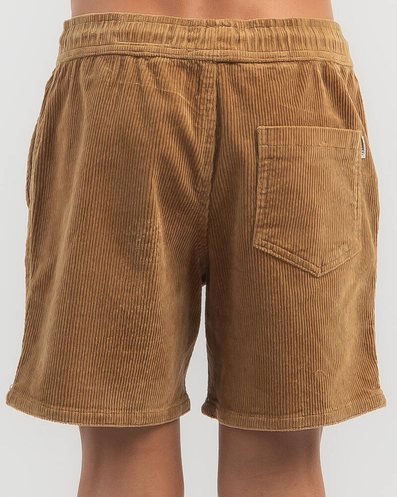 Skylark Boys' Cords Elastic Waist Shorts for Mens