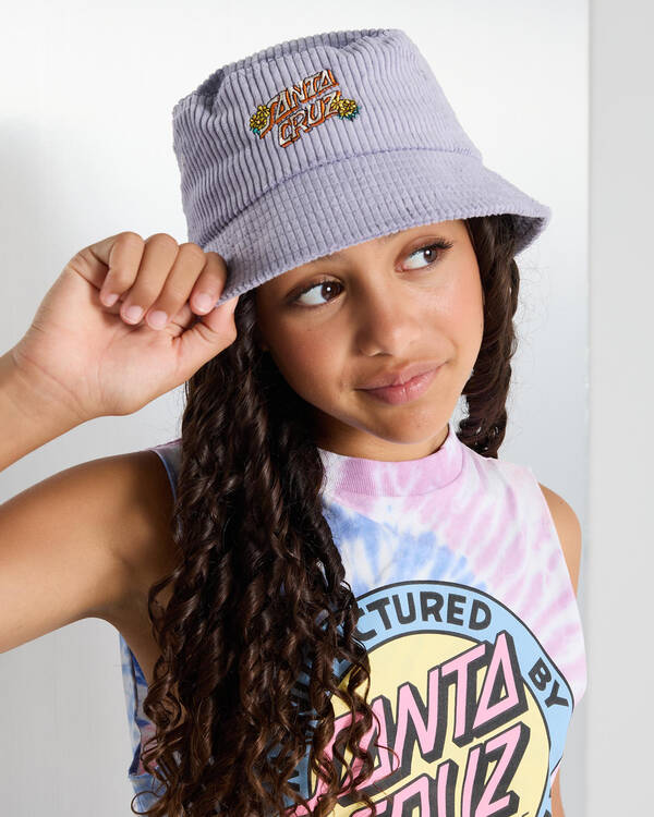 Santa Cruz Girls' Aloha Stack Bucket Hat for Womens