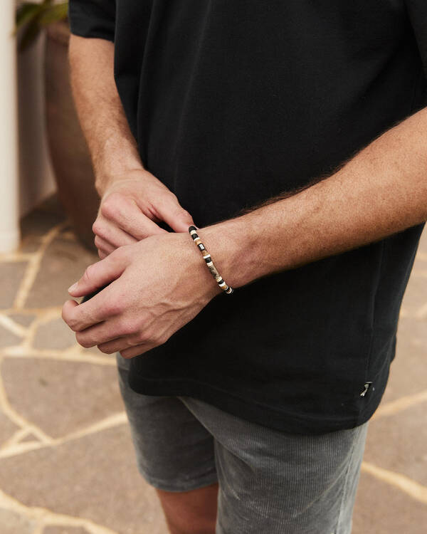 Classics 77 Beaded Bracelet and Necklace Combo Pack for Mens