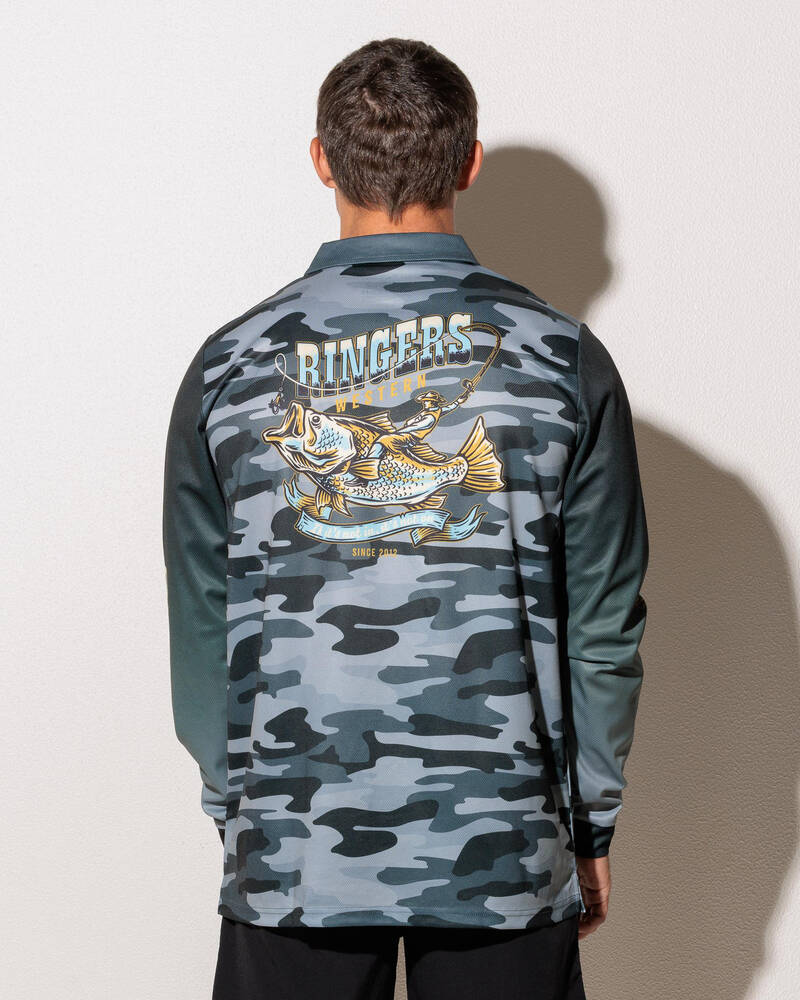 Ringers Western Buckin Barra Fishing Jersey for Mens