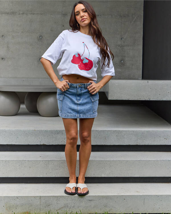 DESU Stella Denim Cargo Skirt for Womens