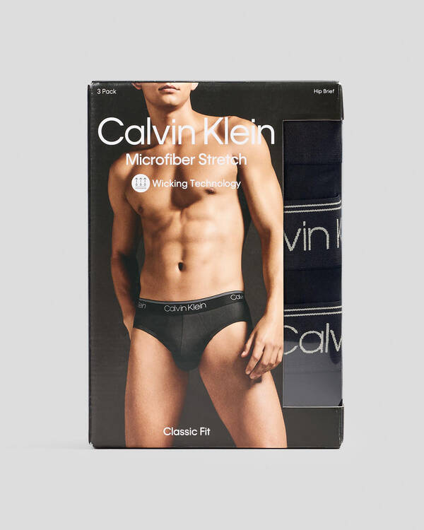 Calvin Klein Micro Stretch Hip Brief 3 Pack for Mens