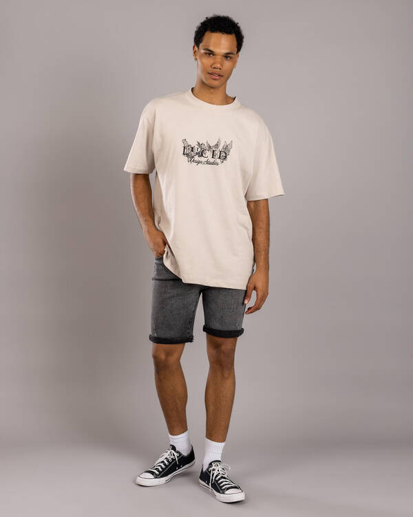 Lucid Madrid Denim Walk Shorts for Mens