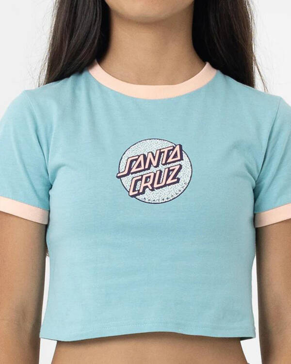 Santa Cruz Girls' Sprinkle Dot Front Baby Tee for Womens