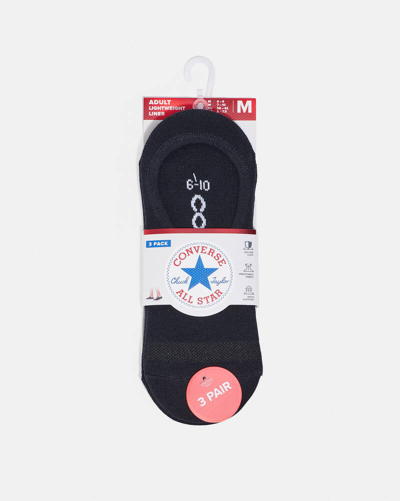 Converse No Show Socks 3 Pack for Mens