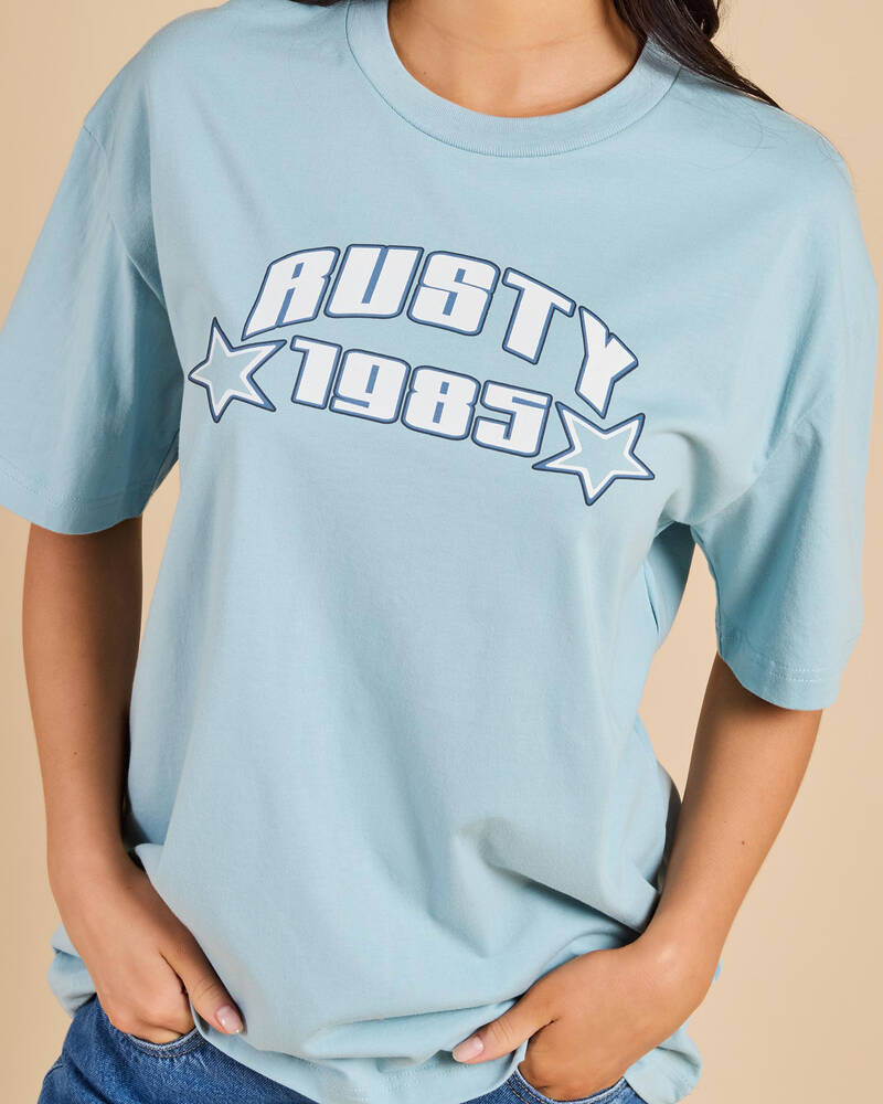 Rusty Star Shine Oversized T-Shirt for Womens
