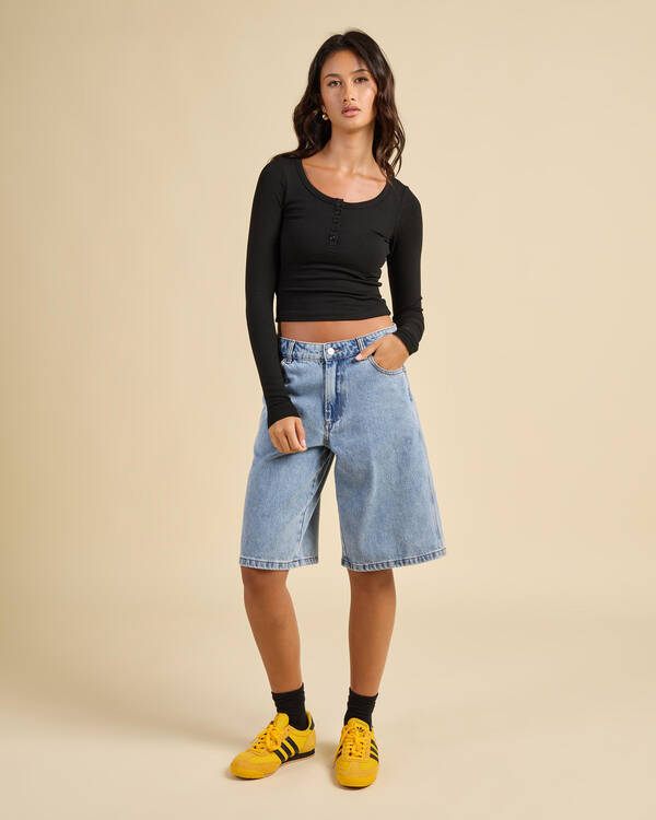 Worship Supplies Going Nuts Big Baggy Denim Shorts for Womens