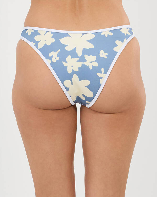 RVCA Fluer Medium French Cheeky Bikini Bottom for Womens