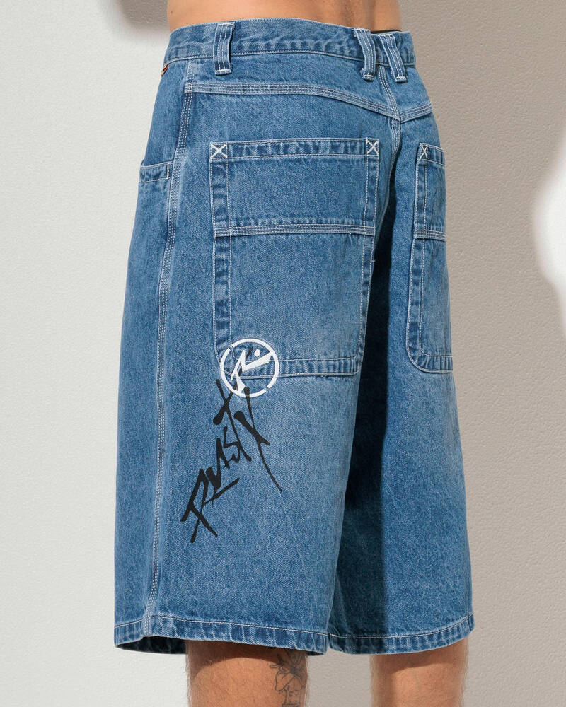Rusty Slappa Denim Shorts for Mens