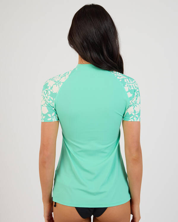 Rip Curl Sun To Sea Short Sleeve UPF Rash Vest for Womens