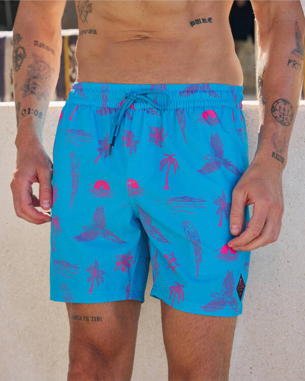 Skylark Recline Elastic Waist Shorts for Mens